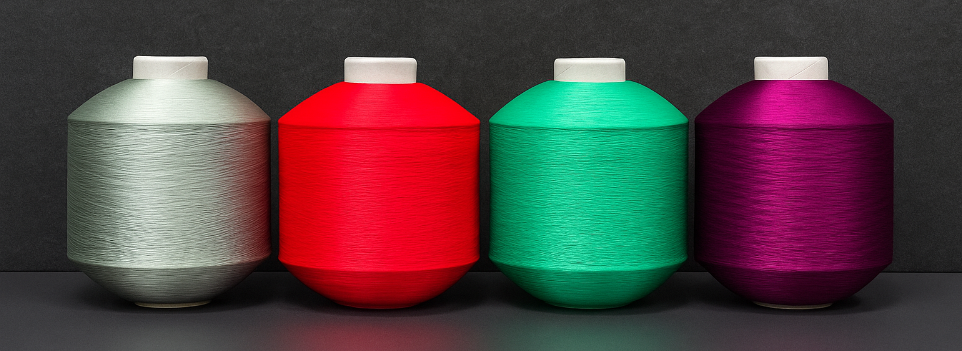 Colorful Embroidery Threads Display